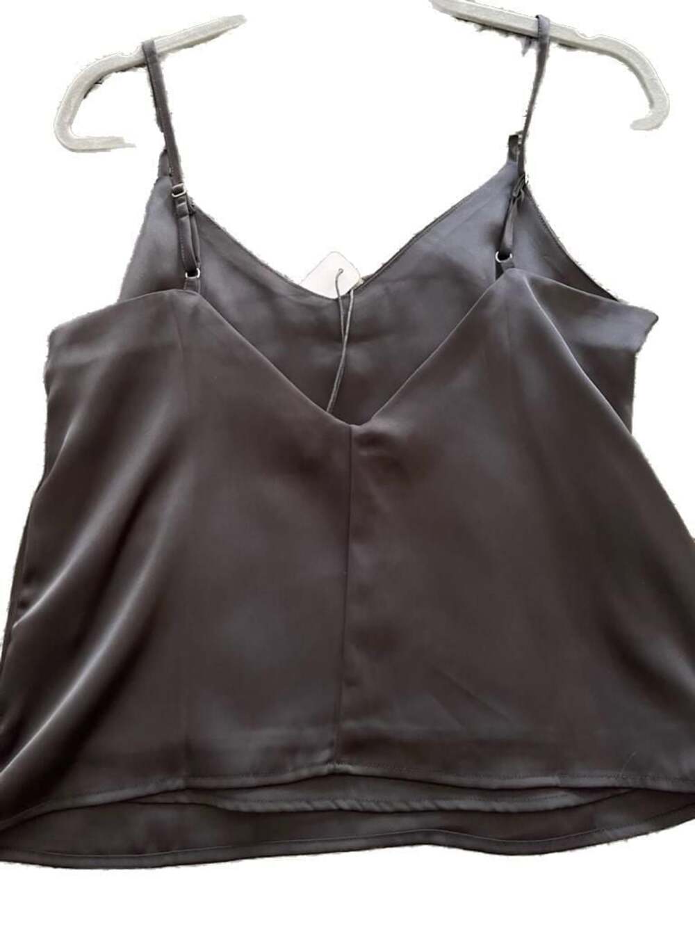 Self Contrast Los Angeles Satin V-Neck Cami Tank Top